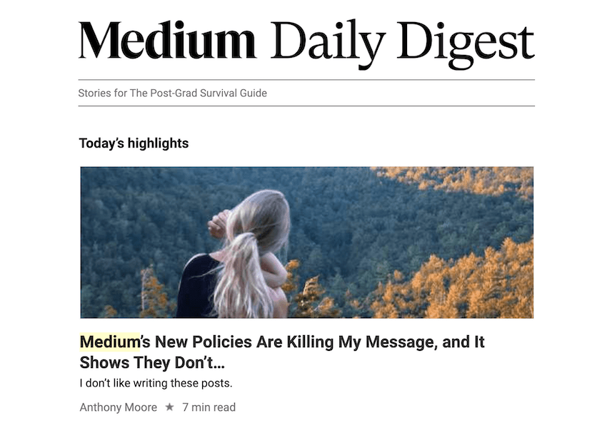 Medium daily digest что это